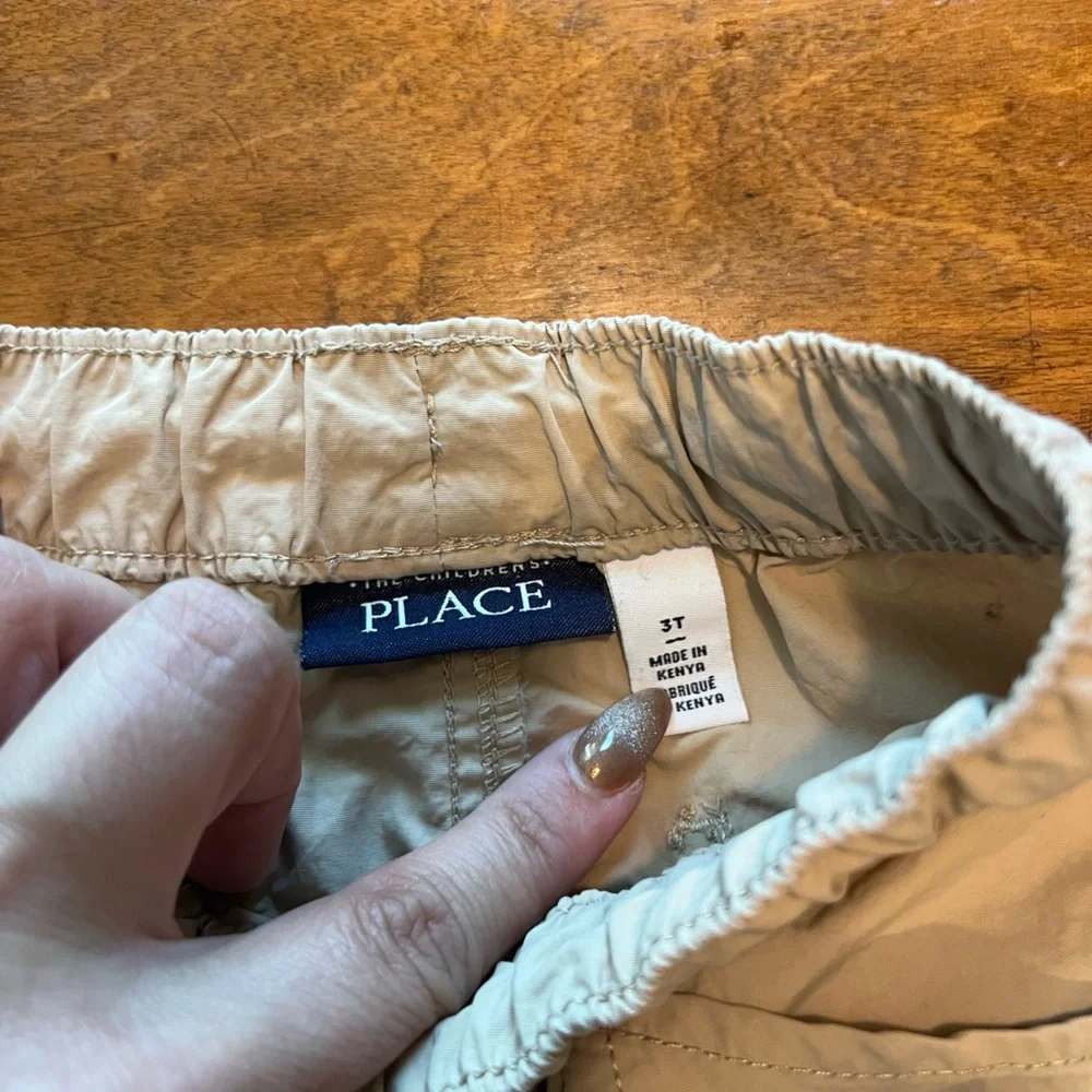 The Children’s Place Boys 3T Tan Athletic Shorts Elastic Waist Kids Shorts